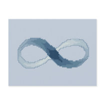 Blue Infinity Postcard