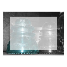 Blue Insulators photo part coloured Custom Announcement