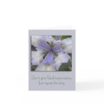 Blue Iris Inspiration Card