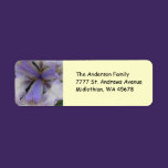 Blue Iris Return Address Avery Label labels