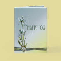 Blue Iris Wedding Thank You cards