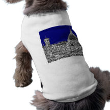 Blue Italian cathedral Dog Tee Shirt