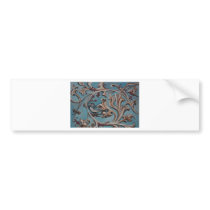 Blue Jay and Scrolls Bumper Stickers