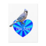 Blue Jay Blue Heart Post Cards