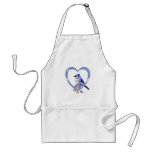 Blue Jay in Heart Aprons