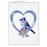 Blue Jay in Heart Cards