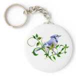 Blue Jay Key Chain