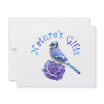 Blue Jay Nature's Gift Personalized Invitation