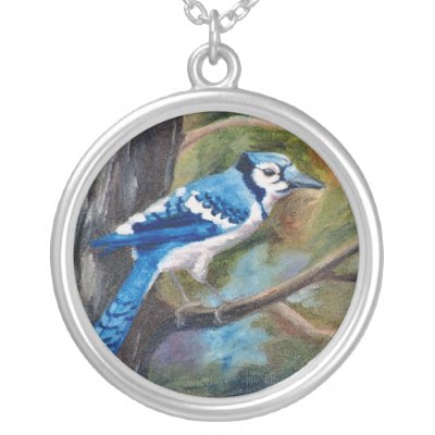 Blue Jay Necklace by bmthour