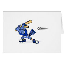 Blue Jay Playing Baseball