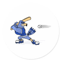 Blue Jay Playing Baseball