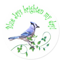Blue Jays Brighten My Day Sticker