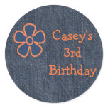 Blue Jean Demin Stickers