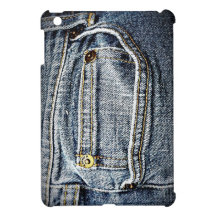 Blue Jean Denim Pocket Cover For The iPad Mini