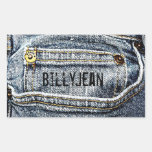 Blue Jean Denim Pocket - Personalize it! Stickers
