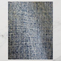 Blue Jean Fabric Texture Full Color Flyer
