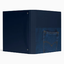 blue jeans 3 ring binder