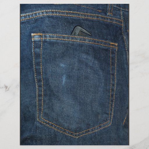 Blue Jeans Denim Pocket Flyer