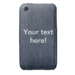 Blue jeans texture Case-Mate iPhone 3 cases