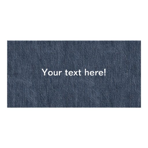 Blue jeans texture photo cards