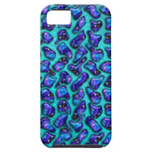 Blue Jewelled Pattern - Abstract Design iPhone 5 Covers