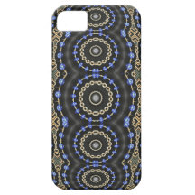 Blue Jewelled Rings Kaleidoscope Mandala