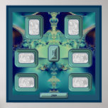 Blue Jewels 1 Collage-Template