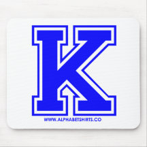 Blue K Mouse Pad