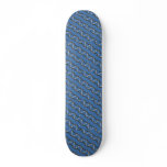Blue Kaleidoscope Design with Tree Branch Skateboards
