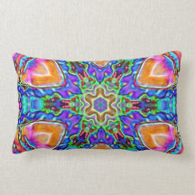 Blue Kaleidoskope Pillow