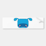 Blue Kawaii Monster Bumper Stickers