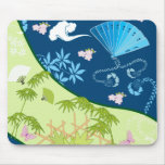 Blue Kimono Mousepad