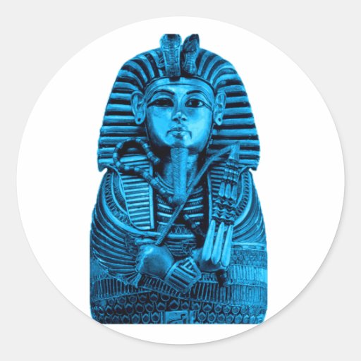 Blue King Tut Sticker