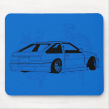 Blue KIS Levin AE86 Mouse Pad