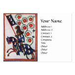 BLUE KNIGHT ON HORSEBACK white Business Card