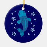 Blue Koi Fish Ornaments