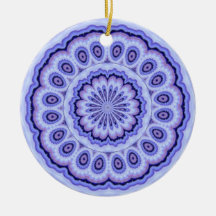 Blue Lace Christmas Tree Ornaments