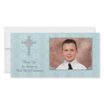 Blue Lace Religious Photo Card