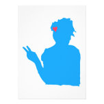 Blue Lady Invitation