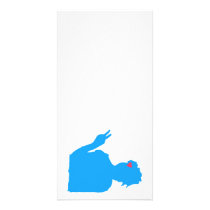 Blue Lady Photo Card