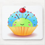 Blue Ladybug Cupcake Mousepad