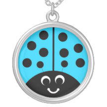 blue  ladybug pendants