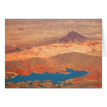 Blue Lake, Red Desert by Cynthia Wenslow Card