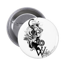 Blue Lantern Graphic 2 Pinback Button