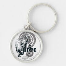 Blue Lantern Graphic 4 Key Chain