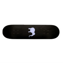 Blue Laughing Elephant. Skate Board