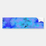 Blue Lavender Abstract Bumper Sticker