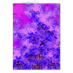 Blue Lavender Abstract Greeting Cards