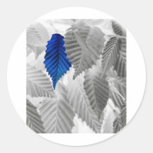 blue leafy stickers