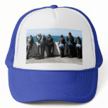 Blue Leather Hat